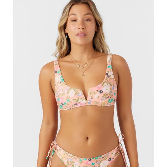 O'Neill Kelly Floral Popoyo Bralette Top NWT Size Large - Picture 8 of 8